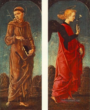 st francis borgia helping a dying impenitent Ölbilder verkaufen - St Francis von Assisi und Ankündigung von Engel Cosme Tura